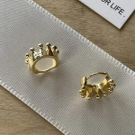 ANENJERY Prantsuse retroromantilised kroonikujulised klambrikujulised k&otilde;rvar&otilde;ngad naistele uue stiiliga trendikad ehted pulmapeo ehete aksessuaar