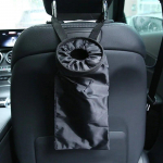 Car Seat Back Trash Holder Hang Litter Bag Garbage Storage Rubbish Container Oxford cloth Car Waste Bins Cleaning sinine