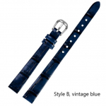 Ehtsast nahast k&auml;ev&otilde;ru Naiste Moodne kellarihm K&auml;ekellad Mini Rihm 6mm 8mm 10mm 12mm 14mm V&auml;ike kellarihm punane 8mm