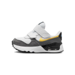 Nike Air Max SYSTM TD Valge Hall Oranž Beebi Tossud Raud-Hall Sinine-V&auml;lk Laser-Oranž DQ0286-104 23.5