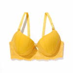 Kontrastne pitsist Push Up rinnahoidja Mugav ja hingav t&auml;ielikult katv igap&auml;evane aluspesu Naiste pesu B Cup rinnahoidjad 38B