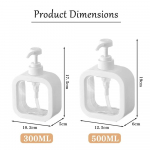Kaasaskantav reisimasina k&auml;tepesupudeli seebi &scaron;ampoon du&scaron;ivedelik korduvt&auml;idetav vannitoa t&uuml;hja pudeli jaotur koos presspumbaga 300ml