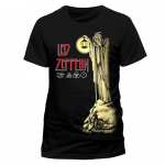 Led Zeppelin Hermit ly Licensed Black Tee Rock Unisex T-s&auml;rgid S