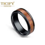 Roostevabast terasest puidust s&otilde;rmus Euroopa ja Ameerika retro titaanist terasest s&otilde;rmused meeste ehted 6 must