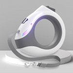 Lemmiklooma koera kaelarihm LED sisset&otilde;mmatav koerarihm 3M teibiga &ndash; t&auml;iustatud automaatne painduv rihm koertele kutsikad kassid &ouml;&ouml;ohutus valge