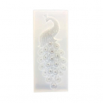 Silikoonvorm paabulinnu peegelvorm DIY k&auml;sit&ouml;&ouml; ehete ripats epoks&uuml;vaigu t&ouml;&ouml;riist