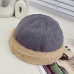 Pehme &auml;&auml;rega nokam&uuml;ts naiste meeste talvine universaalne Street Vintage soe k&uuml;lmakindel m&uuml;ts vabaaja &uuml;hev&auml;rviline m&uuml;ts v&auml;litingimustes 56-58cm must