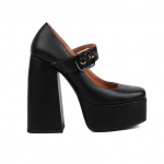 8. Naiste k&otilde;rge kontsaga kingad Seksikad veekindlad platvormid, paksu kontsaga tugevad madalad kingad, suured Four Seasons kingad 35 must