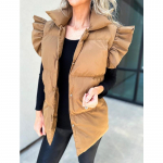 Naiste talvised paksud soojad vestid mantlid naistele vabaaja varrukateta &otilde;uejoped Chalecos para mujeres XL