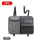 SEAMETAL autoistme seljatoe rippuv organiseerimiskott Mitme taskuga universaalne PU-nahast hoidikott 1pc must