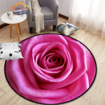 Roosi lillevaip Kaunid roosid &Uuml;mmargune Arvutitooli ala matt T&uuml;drukutuba Dekoratiivne P&otilde;randamatt S&otilde;brap&auml;eva kingitus 60cmx60cm