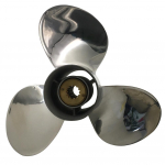 Paadi s&otilde;ukruvi 10 1/2x13 sobib Mercury p&auml;ramootorile 25HP-40HP 3 labaga roostevaba teras 13 hammast OEM NO: 48-855858A46 10.5x13 MSS3131012x13RH