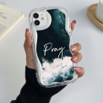 Samsung A14 iPhone 15 13 Xiaomi Redmi 13C Huawei Honor 90 telefoni&uuml;mbrised A40 piiblisalm Jeesus Kristus Christian Art eksklusiivne kreemmustriline pehme &uuml;mbris for iPhone 6 valge