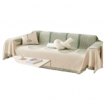 Moodne geomeetriline diivanikate narmastega pehme flanell Four Seasons universaalne kodukontori kolmekohaline diivani kate, m&ouml;&ouml;blikaitse S kohv