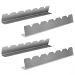 4 tk/komplekti vardahoidik, libisemisvastane soon, roostevaba teras, vastupidav, pikk grillimisriistad toidukvaliteediga grill-grill, kabob-rest v&auml;litarbed lahingulaev hall v&auml;rv