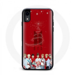 &Uuml;mbris iPhone X BTS Bangtan Boysi punase taustaga j&otilde;ulukink 2023 jaoks