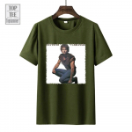 Camouflage albumi T-s&auml;rk Rex Smith Tour T-s&auml;rk Unisex gooti roki graafilise tr&uuml;kiga T-s&auml;rk Naiste mustad s&auml;rgid 2XL