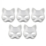Valge Embryo Pulp Kassimask, Valge rollim&auml;ng Animepeo poolkost&uuml;&uuml;m, Isetegija mask One Size