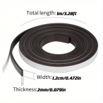 Isekleepuv painduv magnetlindi rull sobib v&auml;ga h&auml;sti k&auml;sit&ouml;&ouml;- ja isetegemisprojektide, tahvlite ja k&uuml;lmikute jaoks 2MM*0.47inch*39.37inch