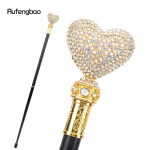 Valge armastus kunstlik teemant jalutuskepp mood dekoratiivne jalutuskepp Gentleman Elegant Cosplay kepp Crosier 94cm