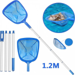 Basseini reguleeritav skimmeriv&otilde;rk teleskoop ujumislehe varda eemaldatava pinna puhastamiseks koos vannivannide ja purskkaevudega 1.2 M