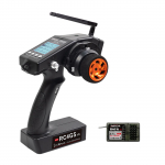 RC4GS V3 kaugjuhtimispuldiga saatja koos R6FG g&uuml;roskoopi vastuv&otilde;tjaga, 2,4 GHz 5 kanaliga kaugjuhtimispult must