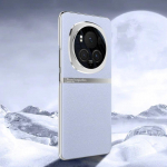Luksuslik Leaher &uuml;mbris Honor Magic 6 Pro Case jaoks Luksuslik PU-nahast + galvaniseeritud raam &Uuml;li&otilde;huke kaamera kaitsekate for Honor Magic6 Pro must