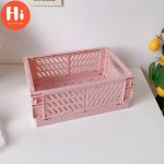1 tk kirjatarvete organiseerimislaud Plastikust mini kokkupandav hoiukarp Kokkupandav organiseerimiskorv S roosa