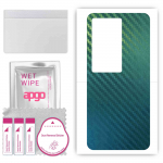 apgo Protective Skin Sticker for the back compatible with Vivo IQOO 11 Pro, Wrap Film, Foil, Vinyl - Pattern Carbon Chameleon CAKA1