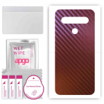apgo skin sticker film foil vinyl for the BACK compatible with LG K61, scratch-resistant, easy to install - Carbon Chameleon CAKA5