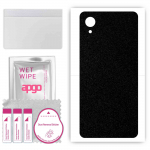 apgo Protective Skin Sticker for the back compatible with Samsung Galaxy A22 SC-56B, Wrap Film, Foil, Vinyl - Pattern Matte Black