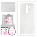 apgo Protective Skin Sticker for the back compatible with Xiaomi Redmi Note 8 Pro, Wrap Film, Foil, Vinyl - Pattern Matte Transparent