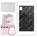 apgo Protective Skin Sticker for the back compatible with Realme Pad Mini, Wrap Film, Foil, Vinyl - Pattern Carbon Black Pixel