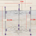 Roostevabast terasest riiul Mitmekihiline potirest Potiriiul K&ouml;&ouml;kiiul hoiurest Vannituba 2 layers