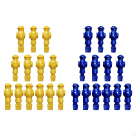 26 tk Lauajalgpalli Mehed M&auml;ngija Lauajalgpalli M&auml;ngijad S&uuml;nnip&auml;evaks Yellow Blue