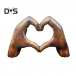 Armastuss&uuml;da K&auml;si kujuke S&uuml;damekujuline žest Vaigust skulptuur Kuju skulptuur Kodukontori t&ouml;&ouml;lauakaunistus Ornament j&otilde;ulukink A