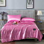 Luksuslik suvine jahe tekk, j&auml;&auml;siidist, kliimaseade 100x150cm