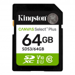 Kingston SD 64G 100 MB/s Loe 512G/256G/128G m&auml;lukaart SDXC Canvas Select Plus Class 10 UHS-I U1 V10 U3 V30 M&auml;lukaart SDS2/64GB/128GB/256GB/512GB 64GB【U1,V10】