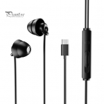 Juhtmega k&otilde;rvaklapid m&uuml;rasummutavad mikrofoniga, t&auml;iustatud heliga k&otilde;rvasisene 3,5 mm/C-t&uuml;&uuml;pi universaalsed k&otilde;rvaklapid, sportlikud unetarbed 3.5mm must