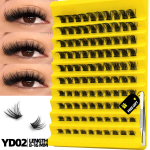 Cluster Lashes loomulik ripsmepikendus vol&uuml;&uuml;m Individuaalsed ripsmed Mixed Tray Faux Mink Lashes Cilias Makeup MIX