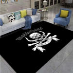 M-MotorHead Band Prinditud vaip Elutuba Magamistuba Moodne ja ilus libisemisvastane vaibafotograafia rekvisiidid s&uuml;nnip&auml;evakingitus 230cm by 160cm