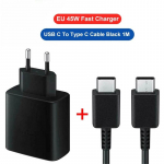 PD45W USB C laadija Galaxy S24 S23 S22 S21 S20 Ultra S10 Plus FE &uuml;likiire laadimise C-t&uuml;&uuml;pi laadimiskaabli tarvikud EU