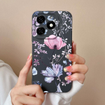 &Uuml;mbrised Tecno Spark 20 20C Pop 8 Pova 6 Pro Itel A18s A70 tagakaas P&auml;ris lilleline avokaado matt silikoon Pehme kaamerakaitse mood telefonikotid Tecno Camon 30