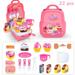 Imikute simulatsioonit&ouml;&ouml;riistakast Hariduslikud beebim&auml;nguasjad V&auml;ikelaste m&auml;ngumaja Kohver Unisex Laste parandust&ouml;&ouml;riistad Seljakoti karbikomplekt pink