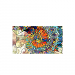 45X100cm traditsiooniline mosaiik PVC aknakile Abstraktne mosaiikmustriga privaatsusega peitsitud kile