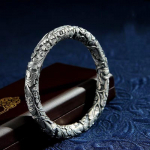 Uus H&otilde;bedane V&auml;rv Naiste K&auml;ev&otilde;ru, Rahvuslik Stiil Retro Massiivne Meeste K&auml;ev&otilde;ru, Armastajate Personaalne H&otilde;beehete Kingitus 18CM