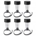 1/6 tk basseini aia valgusti p&auml;ikeseenergial t&ouml;&ouml;tav veekindel maapealne basseini aia lamp soe valge valgus v&auml;liraamiga basseini aia kaunistus LED valgus 1pc