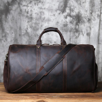 Hobuse Nahast Meeste Reisikott Nahast Pagasikott Pealmine Kiht Veisenahast K&auml;ekott &Otilde;lakott must