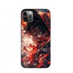 Coque Maniacase pour iPhone 14 Pro One piece Luffy &eacute;nerv&eacute; art manga anime