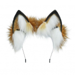 Faux Animal Ears Plush peapael Cosplay Party Halloween K&auml;sitsi valmistatud pl&uuml;&uuml;sist riidest juukser&otilde;ngas elastne raam Faux Fox k&otilde;rvade peapael